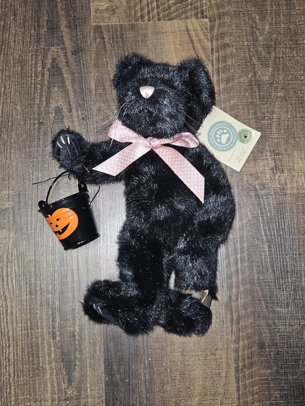 Boyds Bears Zoe R Grimiilkin Halloween Black Cat Plush